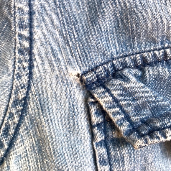 Perfect Distressed Denim Shirt - Picture 3 of 4